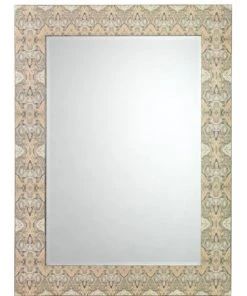 Jamie Young Rorschach Mirror In Grey & Cream Lacquer DECOR