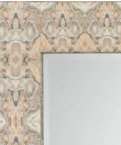 Jamie Young Rorschach Mirror In Grey & Cream Lacquer DECOR