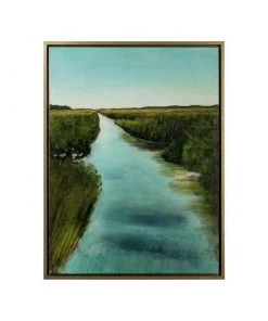 DECOR Wildwood Morning Marsh Oil Painting Print
