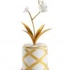 Chelsea House Round Flower Accent - Gold
