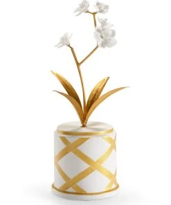 Chelsea House Round Flower Accent - Gold
