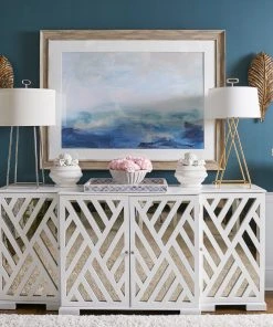 Media Consoles & TV Stands Chelsea House White Antique Mirror Tidewater Sideboard