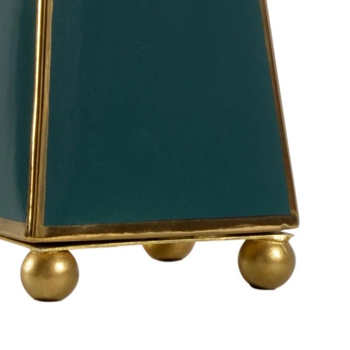 Table Lamps Chelsea House Pyramid Lamp - Green 4 Table Lamps Chelsea House Pyramid Lamp - Green