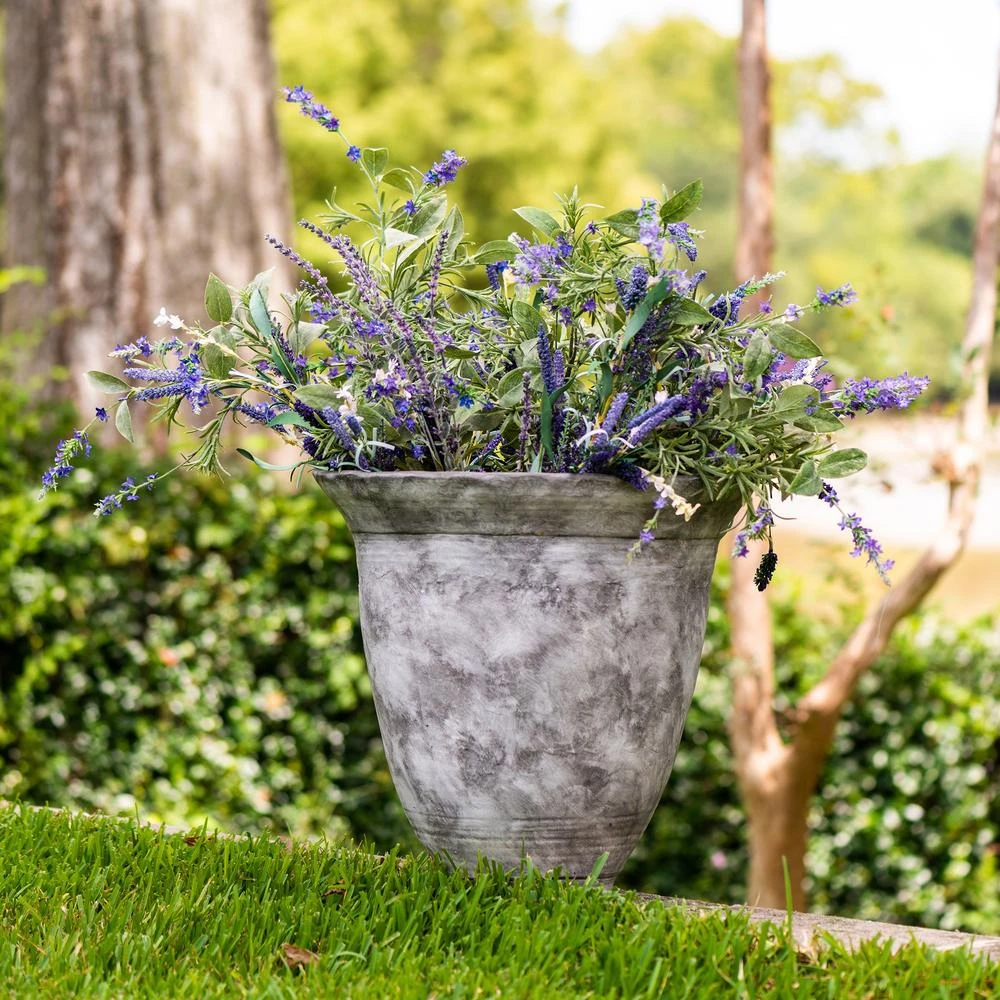 Abigails Santa Fe Gray Wash Pot Small DECOR