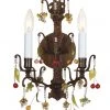 Wildwood Sconce With Crystals Sconces