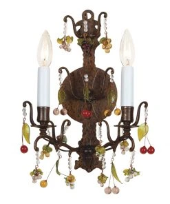 Wildwood Sconce With Crystals Sconces