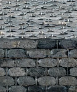 DECOR Jamie Young Alexander Hexagon Box In Natural Grey Bone