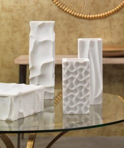 DECOR Jamie Young Arctic Large Vessel In White Marble