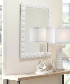 Jamie Young Astor Mirror In White Gesso DECOR