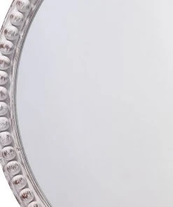 DECOR Jamie Young Audrey Beaded Mirror In White Wood