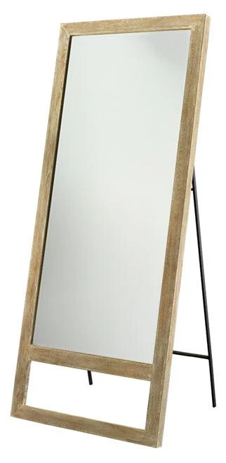 DECOR Jamie Young Austere Leaning Floor Mirror In Grey Washed Wood 3 DECOR Jamie Young Austere Leaning Floor Mirror In Grey Washed Wood