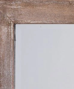 DECOR Jamie Young Austere Simple Rectangle Mirror In Grey Washed Wood