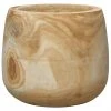 Jamie Young Brea Wooden Vase In Natural Wood