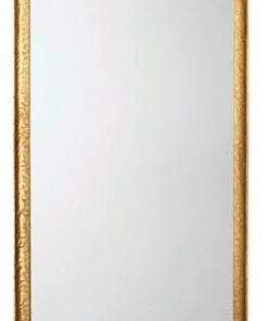DECOR Jamie Young Capital Rectangle Mirror In Gold Leaf Metal