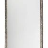 DECOR Jamie Young Capital Mirror In Silver Leaf Metal