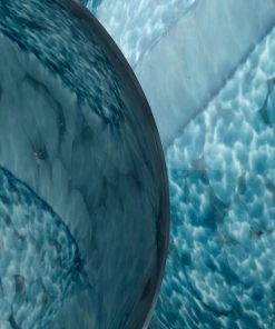 DECOR Jamie Young Cosmos Glass Balls In Indigo Swirl Glass