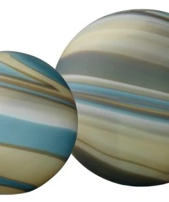 Jamie Young Cosmos Glass Balls In Terrene Glass DECOR