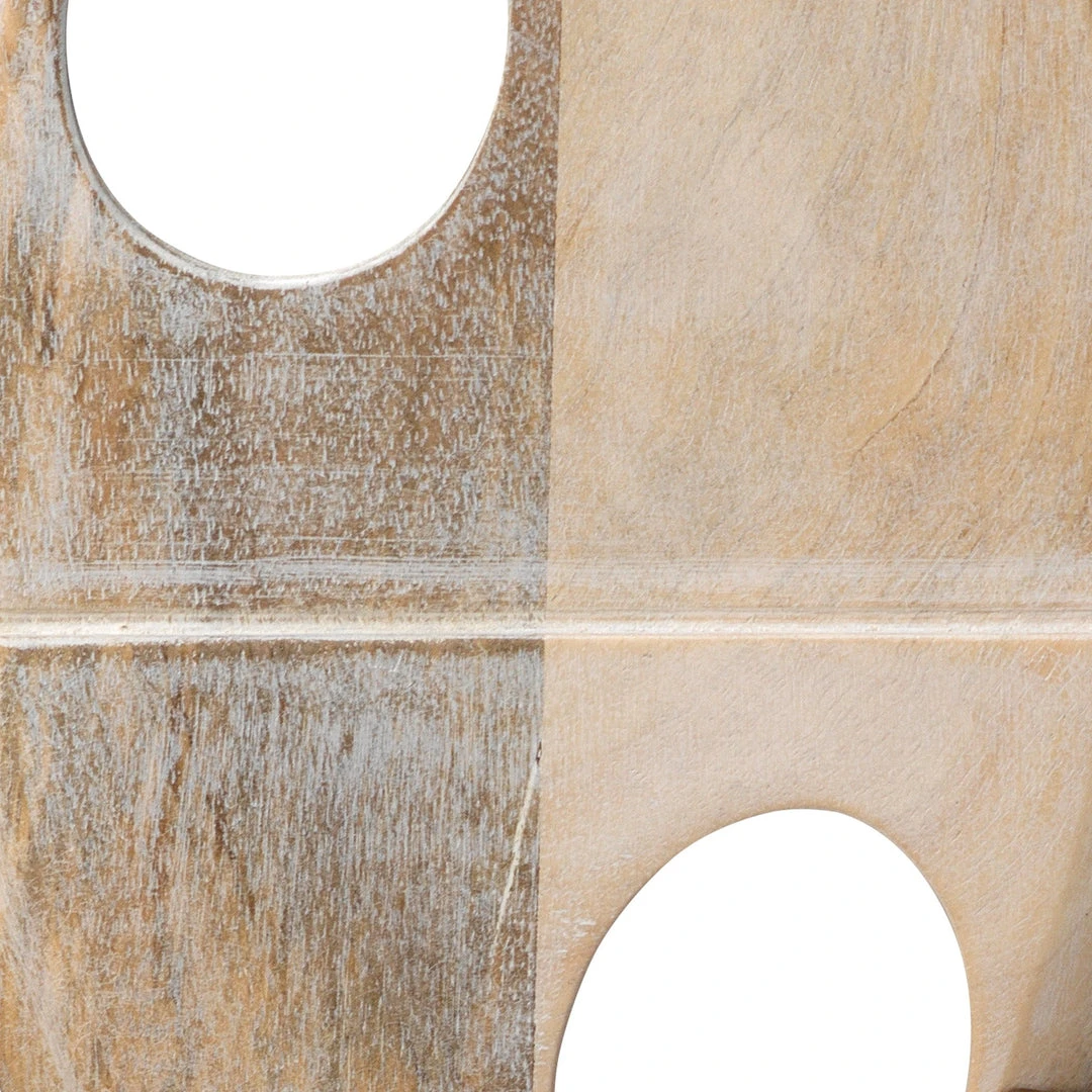 DECOR Jamie Young Duolith Object In White Washed Wood 4 DECOR Jamie Young Duolith Object In White Washed Wood