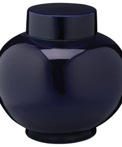 Jamie Young Small Dynasty Vase In Navy