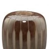 Jamie Young Finn Small Midcentury Vase In Mauve Glass DECOR