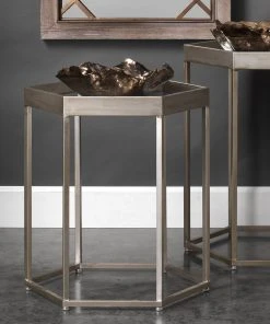 Jamie Young Fleur Ceramic Bowls In Antique Gold Ceramic (set Of 3) DECOR