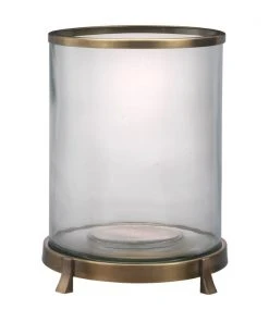 Jamie Young Fulton Hurricane In Antique Brass