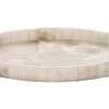 DECOR Jamie Young Genevieve Oval Alabaster Tray In Alabaster