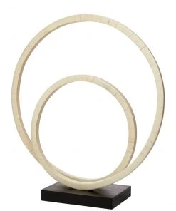 Jamie Young Helix Double Ring Sculpture In Natural Bone DECOR