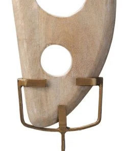 Jamie Young Hepalith Object In White Washed Wood DECOR