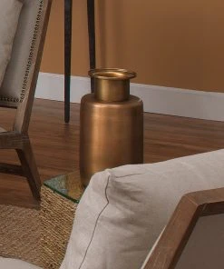 Jamie Young Hera Vase In Antique Brass DECOR