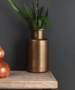 Jamie Young Hera Vase In Antique Brass DECOR