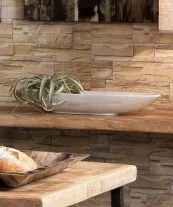 DECOR Jamie Young Long Oval Marble Bowl In White Marble