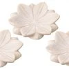 Jamie Young Small Lotus Plates In White Marble (Set Of 3) DECOR