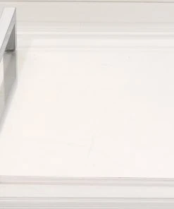 DECOR Jamie Young Lucille Tray In Clear Acrylic & Chrome