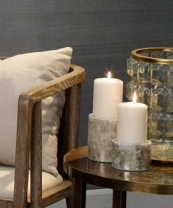 Jamie Young Madison Hurricane In Clear Glass And Antique Brass