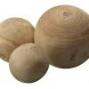 Jamie Young Malibu Wood Balls In Natural Wood (set Of 3)