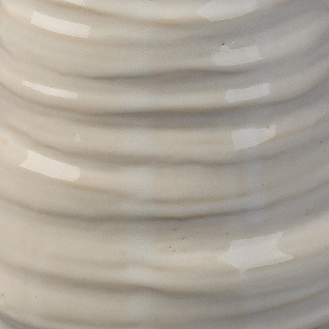 Jamie Young Medium Marine Vase In Pearl Cream Ceramic 4 Jamie Young Medium Marine Vase In Pearl Cream Ceramic