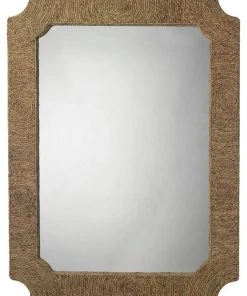 Jamie Young Marina Mirror In Natural Seagrass