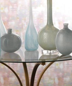 Jamie Young Minx Decorative Vases In Grey Glass (set Of 2)