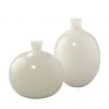 Jamie Young Minx Vases In White Glass (Set Of 2) DECOR 2 Jamie Young Minx Vases In White Glass (Set Of 2) DECOR