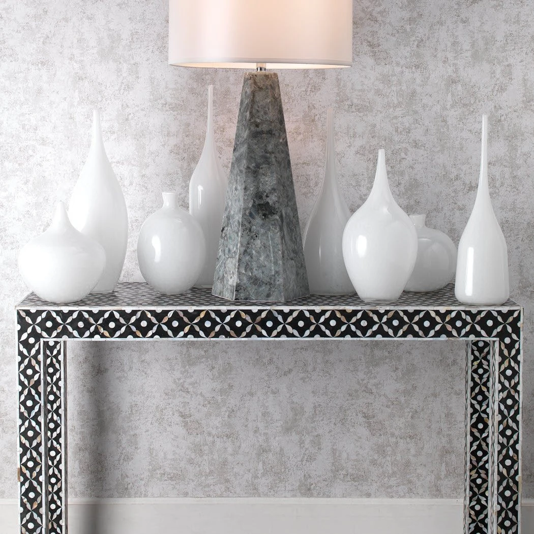 Jamie Young Minx Vases In White Glass (Set Of 2) DECOR 6 Jamie Young Minx Vases In White Glass (Set Of 2) DECOR