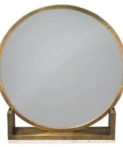Jamie Young Odyssey Standing Mirror In Antique Brass