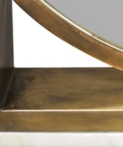 Jamie Young Odyssey Standing Mirror In Antique Brass