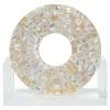 Jamie Young Small Odyssey Sculpture With Acrylic Stand In Mother Of Pearl DECOR
