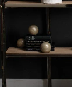 Jamie Young Orb Bookends In Silver And Gold (set Of 2) DECOR