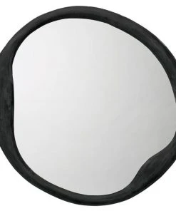 Jamie Young Organic Round Mirror In Antique Iron