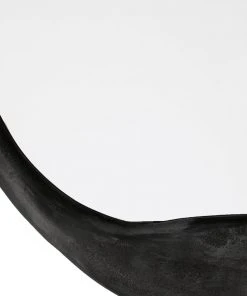 Jamie Young Organic Round Mirror In Antique Iron