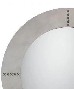 Jamie Young Owen Mirror In Grey Wood