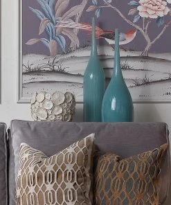 Jamie Young Pixie Decorative Vases In Periwinkle Blue Glass (set Of 3)