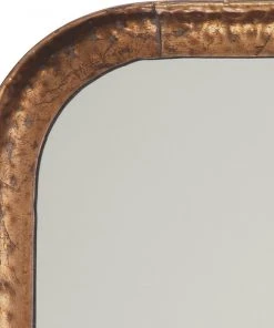 DECOR Jamie Young Principle Vanity Mirror In Gold Leaf Metal